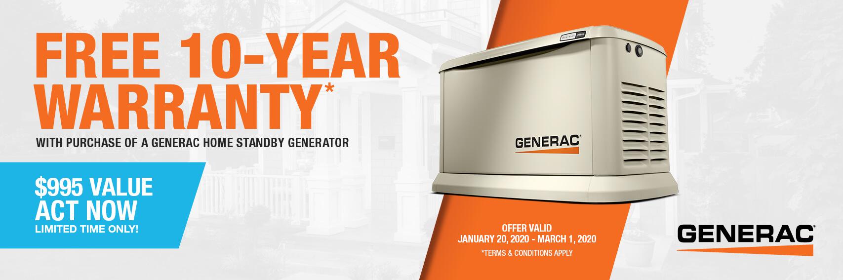 Homestandby Generator Deal | Warranty Offer | Generac Dealer | Ray Brook, NY